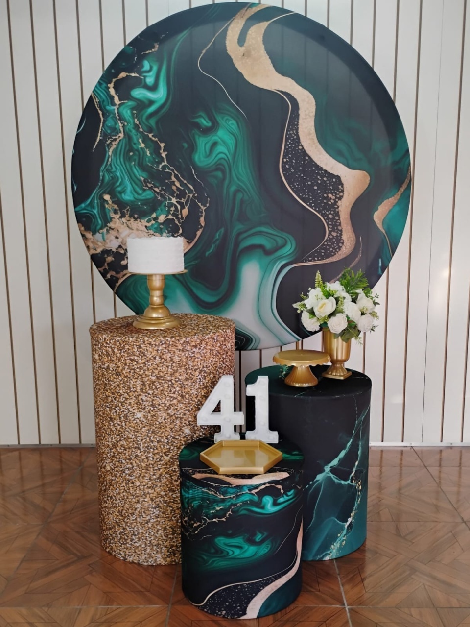 Marmorizado Verde * Kit Bronze - LupitoDecoraçõespegueemonte
