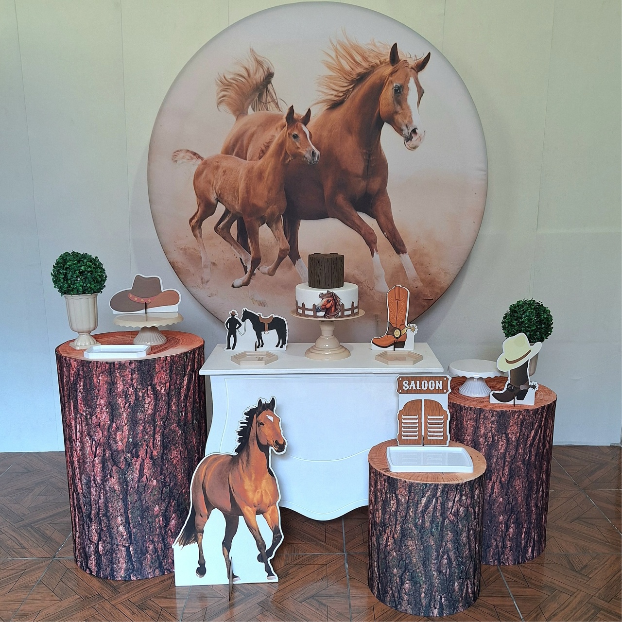 Cavalo * Kit Prata - LupitoDecoraçõespegueemonte
