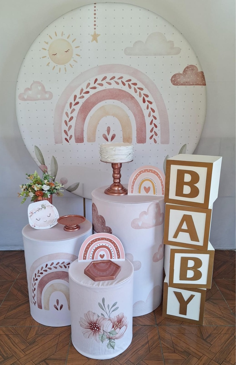 Arco Iris Boho * Kit Baby - LupitoDecoraçõespegueemonte
