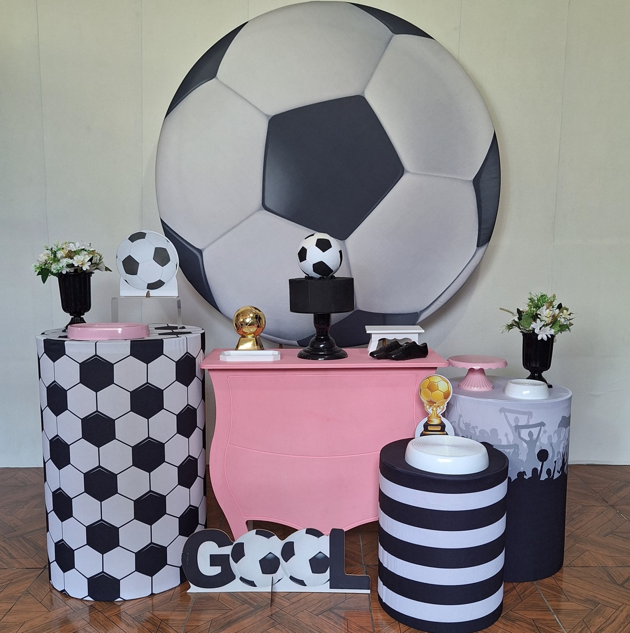 Futebol Feminino * Kit Prata - LupitoDecoraçõespegueemonte