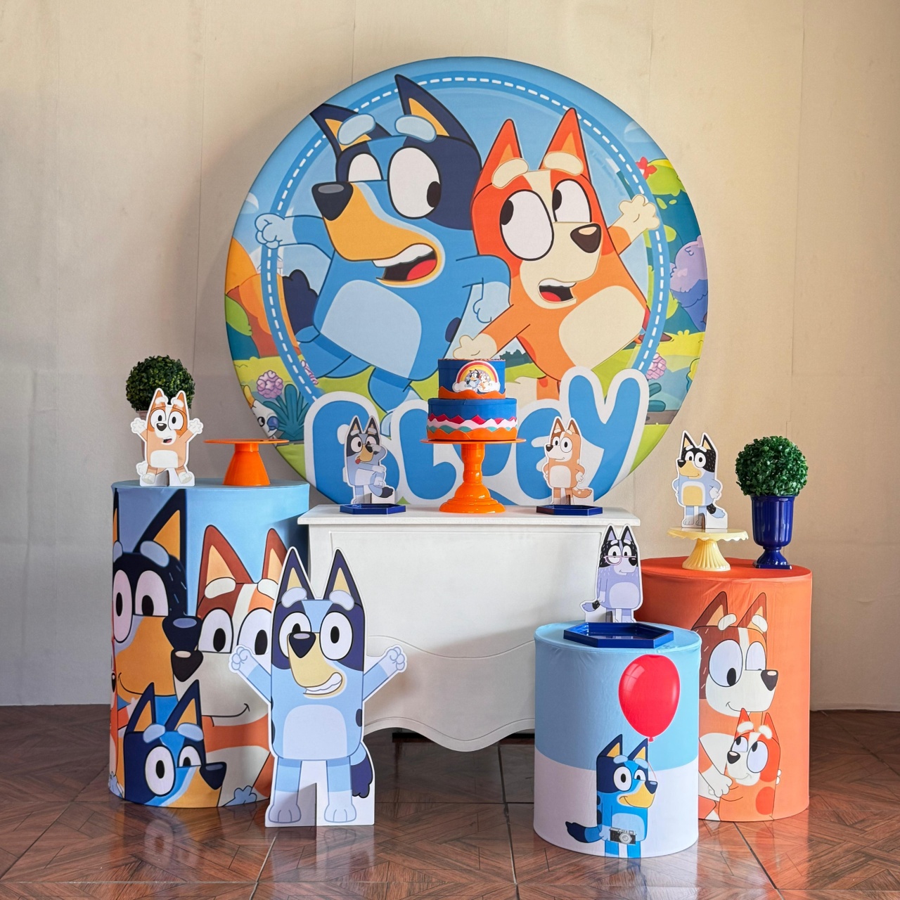 Bluey * Kit Prata (Cópia) - LupitoDecoraçõespegueemonte