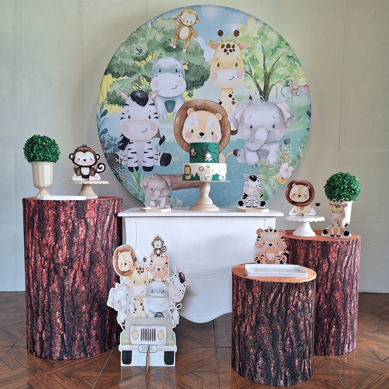 Safari * Kit Prata - LupitoDecoraçõespegueemonte