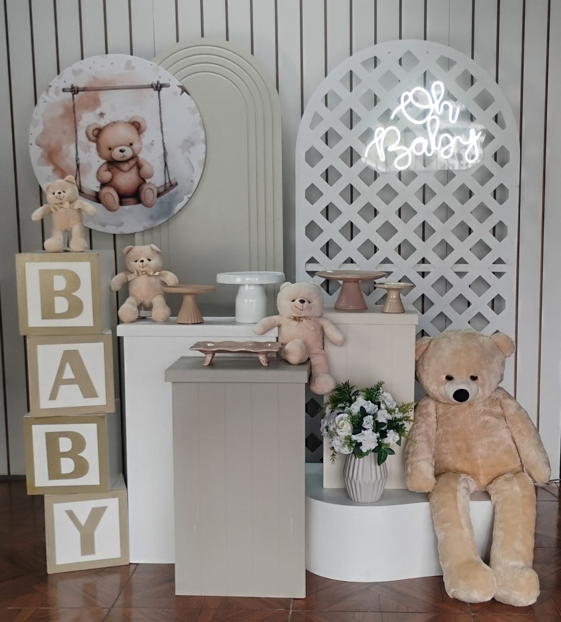 Kit Led Oh Baby Duplo Com Caixa Baby - LupitoDecoraçõespegueemonte