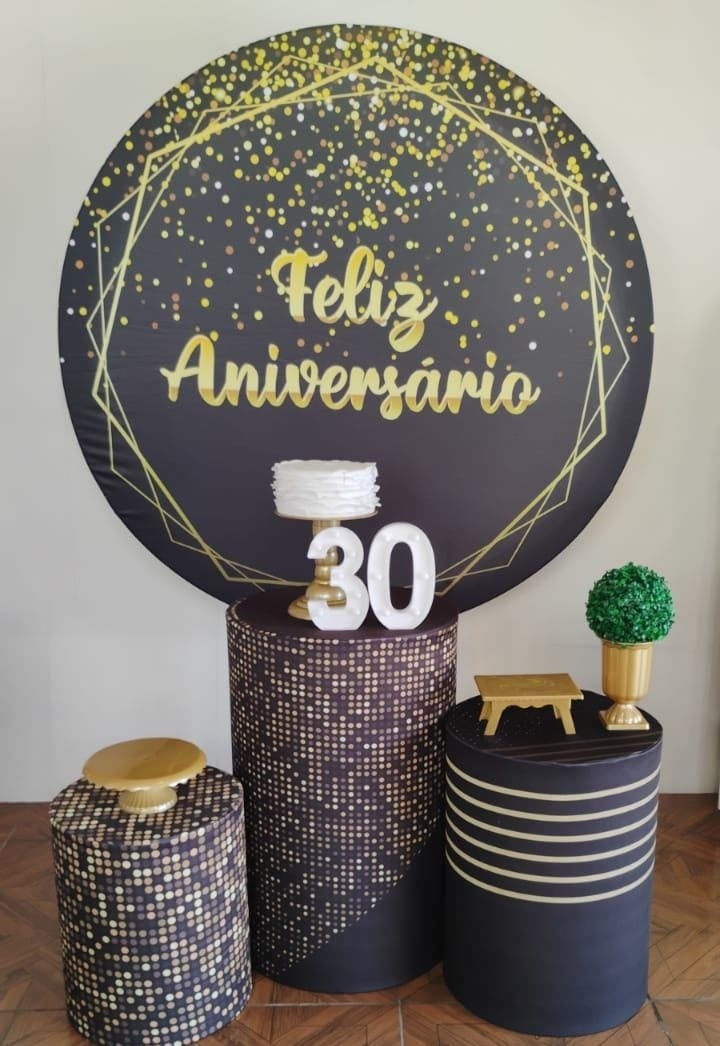 Feliz Aniversario * Kit Bronze - LupitoDecoraçõespegueemonte