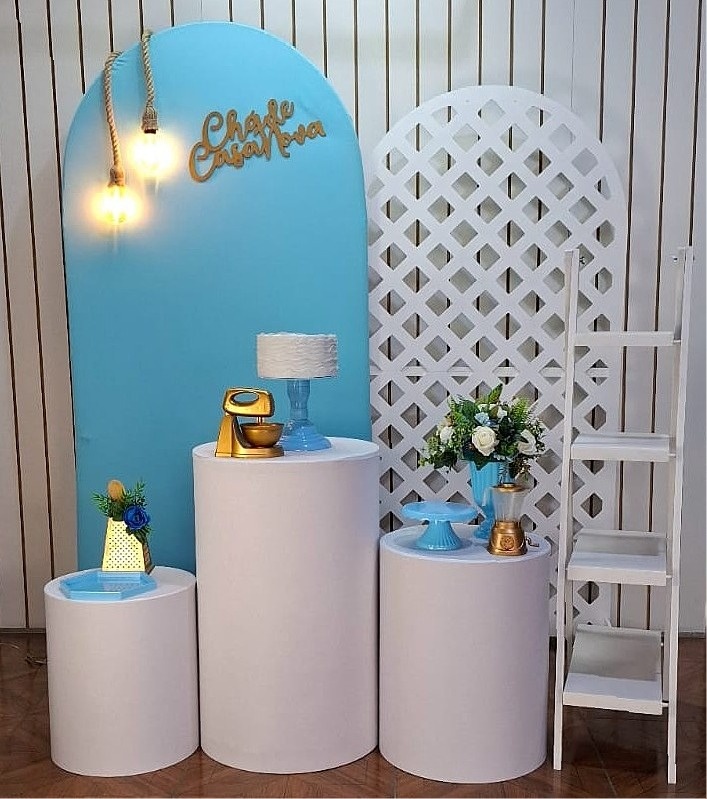 Chá de Casa Nova Azul * Kit Duplo Treliça - LupitoDecoraçõespegueemonte