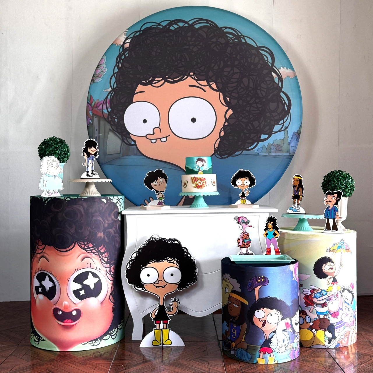 Irmãos Jorel * Kit Prata - LupitoDecoraçõespegueemonte