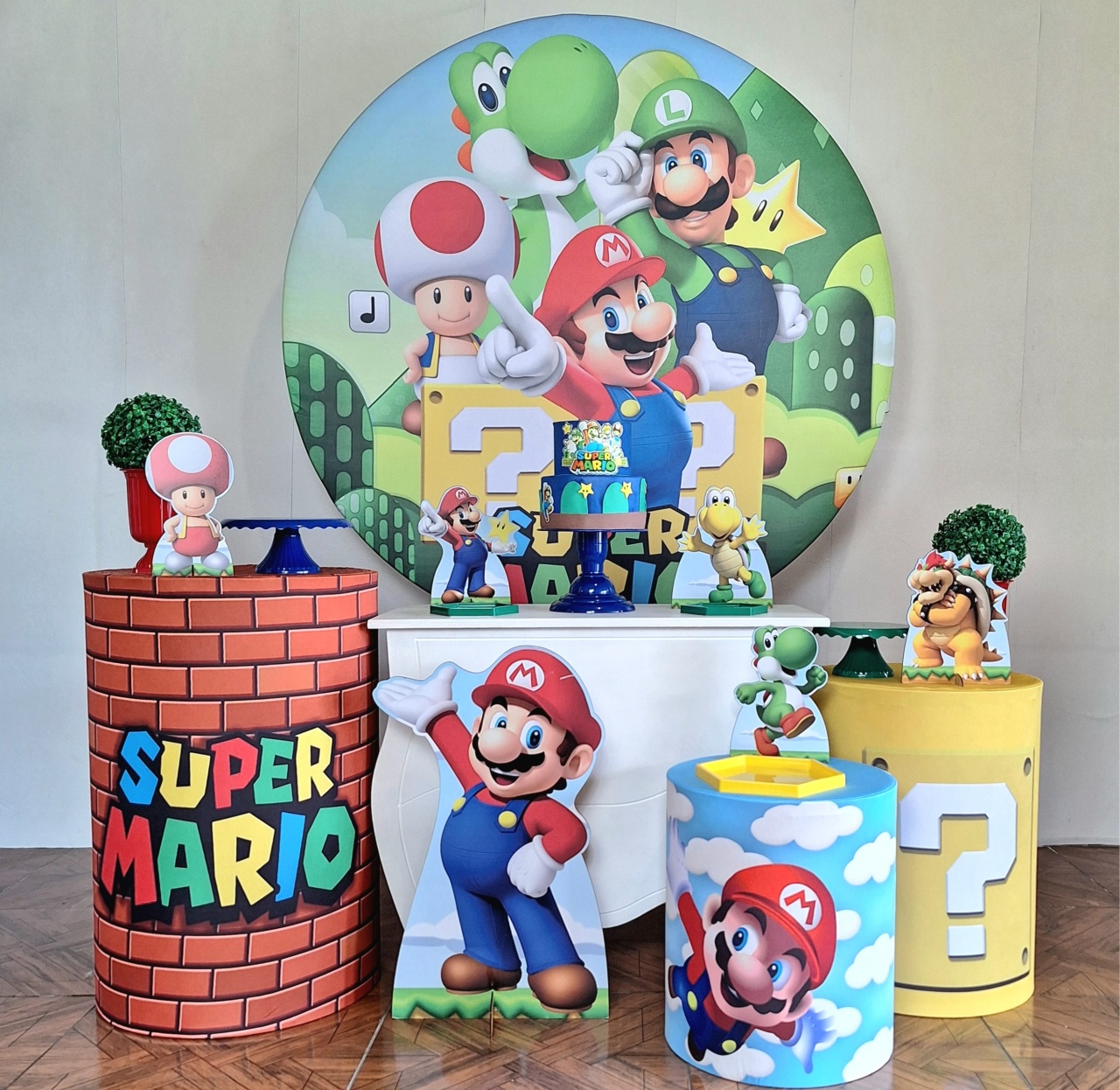 Mario  * Kit Prata - LupitoDecoraçõespegueemonte