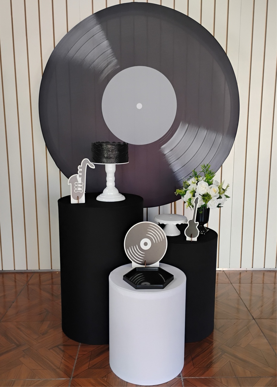 Disco Musica - Anos 60 * Kit Bronze  - LupitoDecoraçõespegueemonte