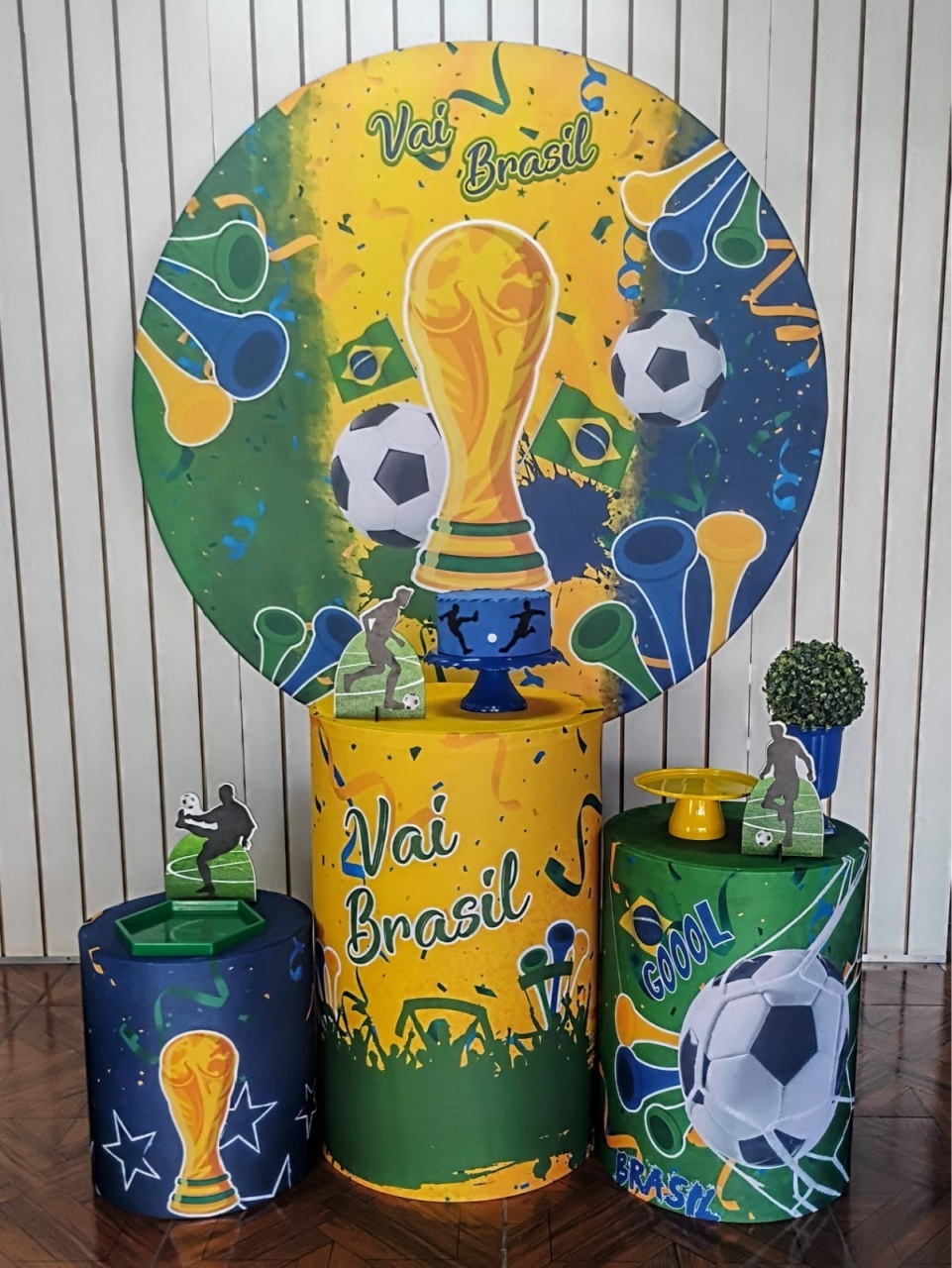 Kit Bronze Futebol Brasil - LupitoDecoraçõespegueemonte