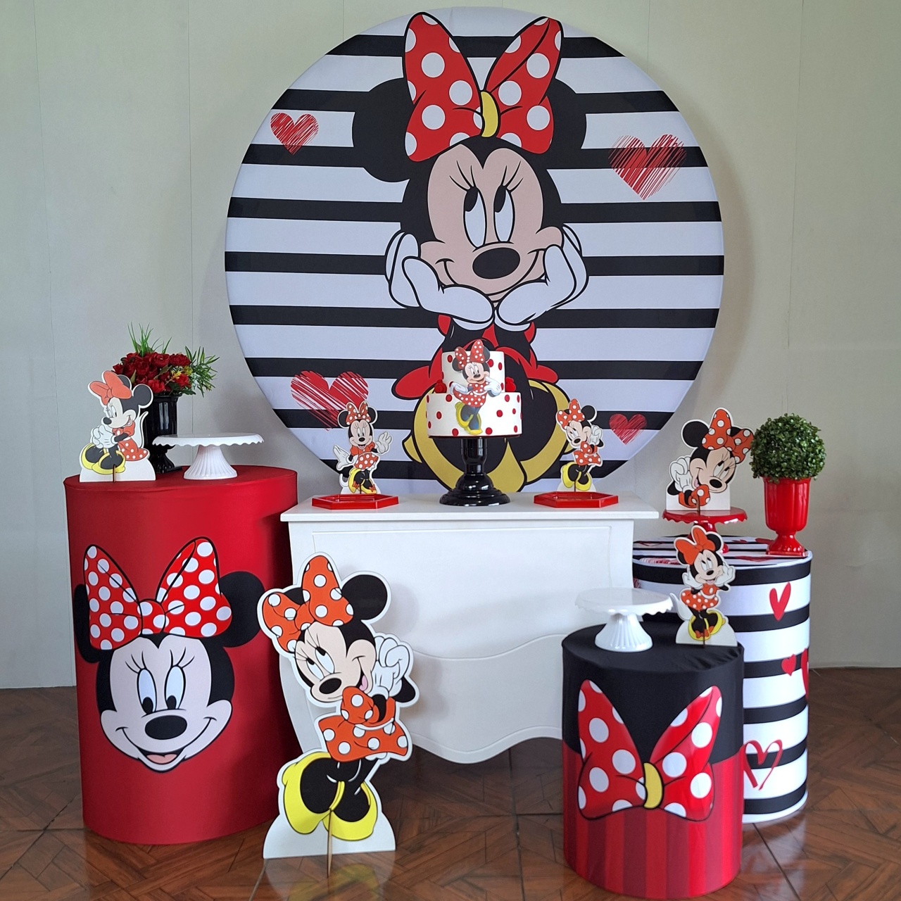 Minnie * Kit Prata - LupitoDecoraçõespegueemonte