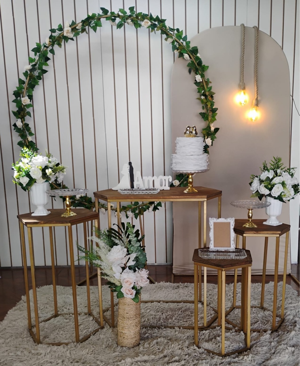 9 Flor Branca Kit Composição - LupitoDecoraçõespegueemonte