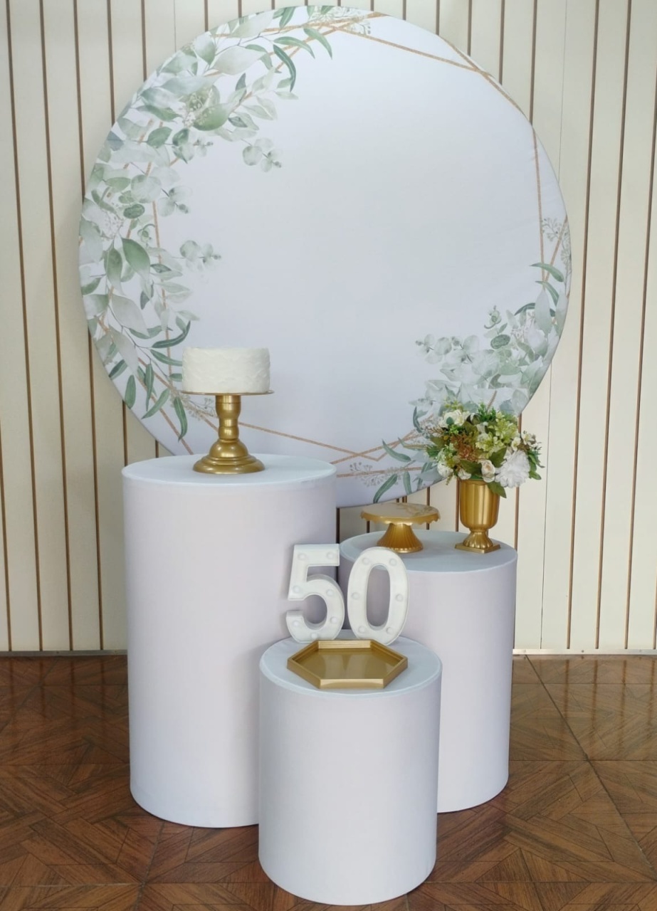 Floral Verde E Branco* Kit Bronze - LupitoDecoraçõespegueemonte