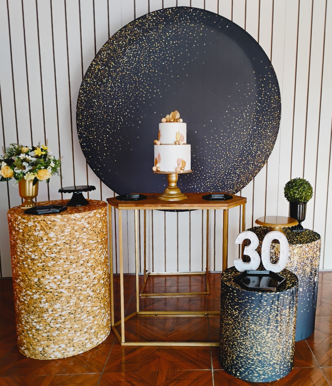 Glitter Preto E Dourado * Kit Prata - LupitoDecoraçõespegueemonte