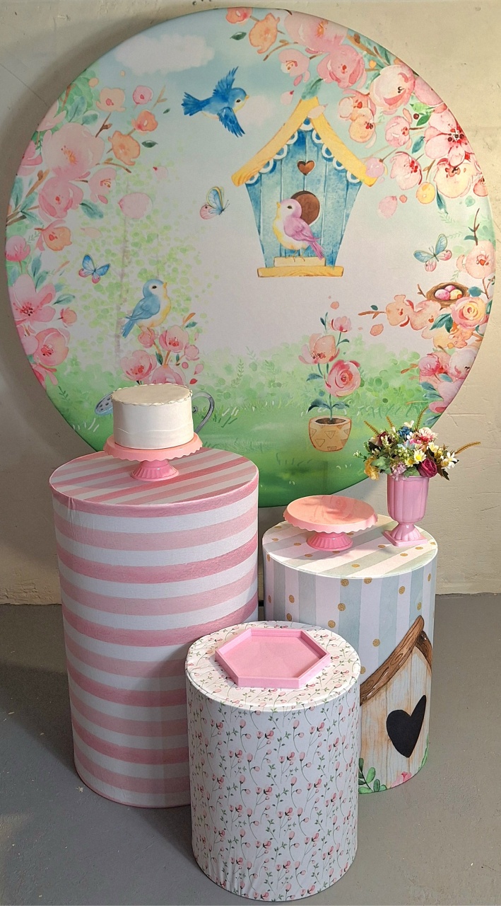 Passarinhos Jardim * Kit Promocional - LupitoDecoraçõespegueemonte