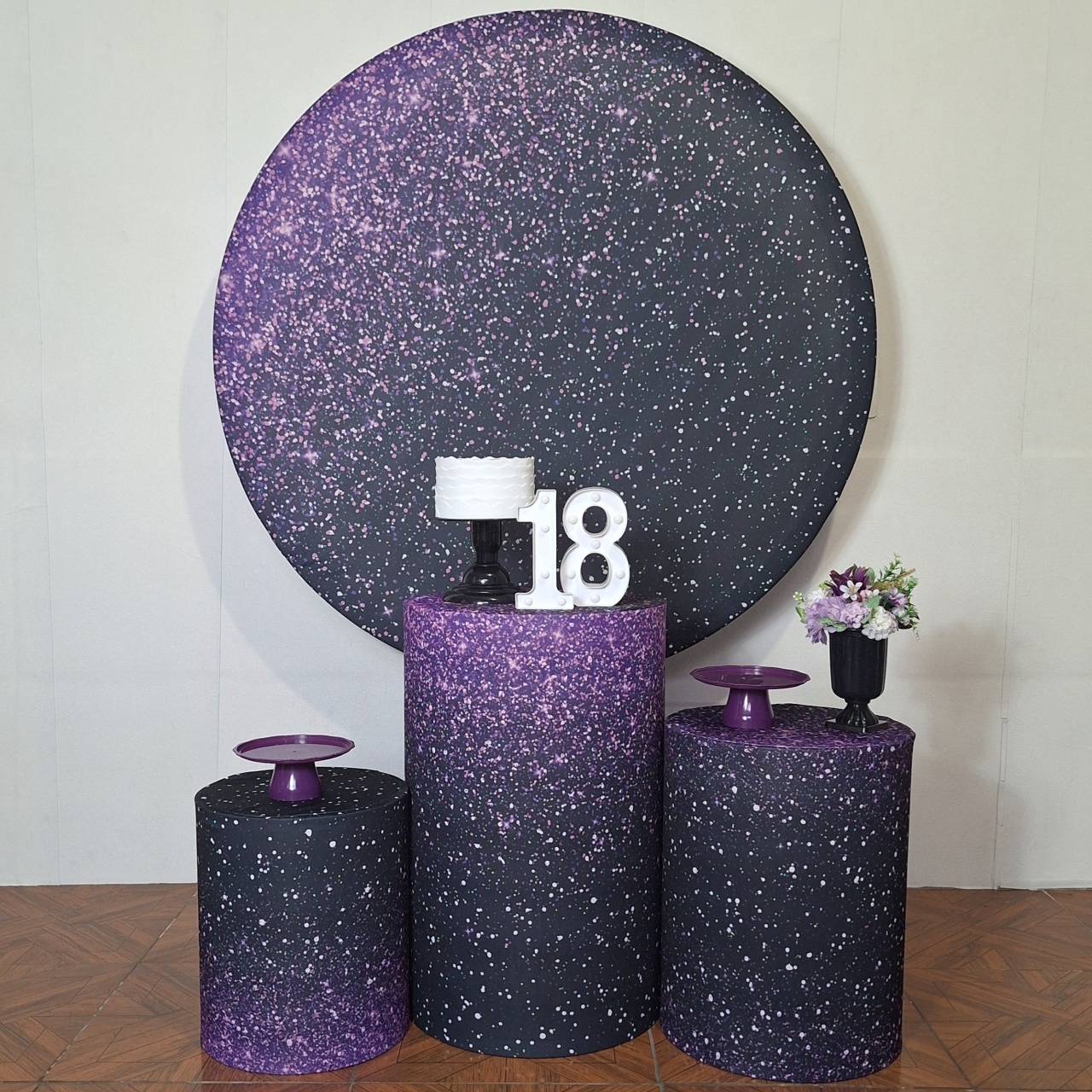 Glitter Roxo E Preto * Kit Bronze - LupitoDecoraçõespegueemonte