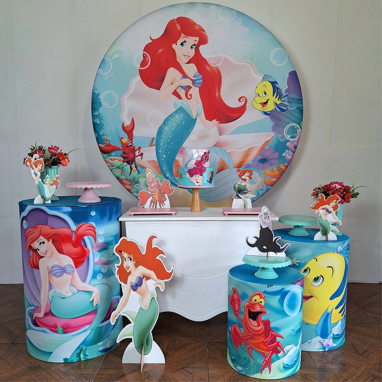 Ariel * Kit Prata - LupitoDecoraçõespegueemonte