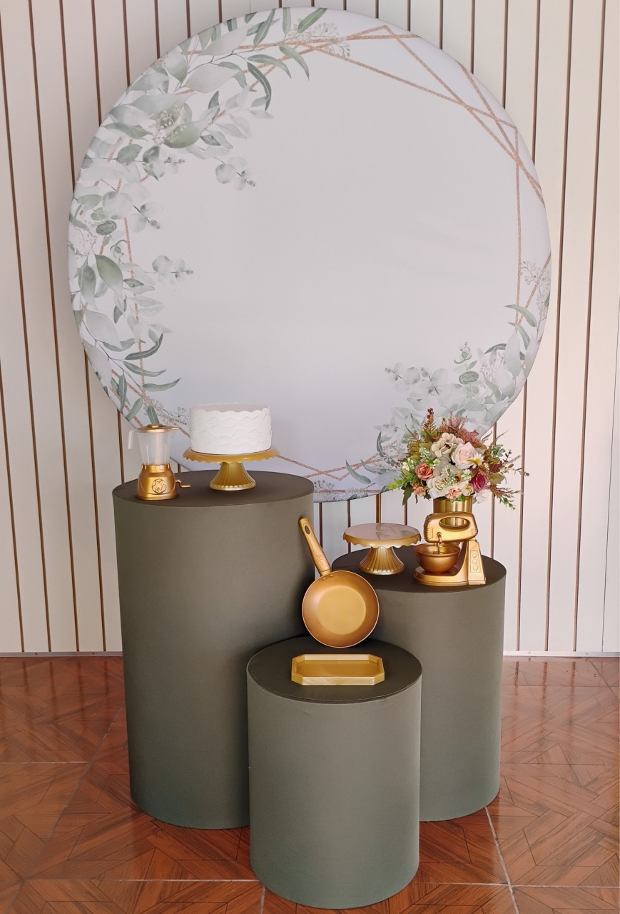 Chá de Cozinha Floral * Kit Bronze - LupitoDecoraçõespegueemonte
