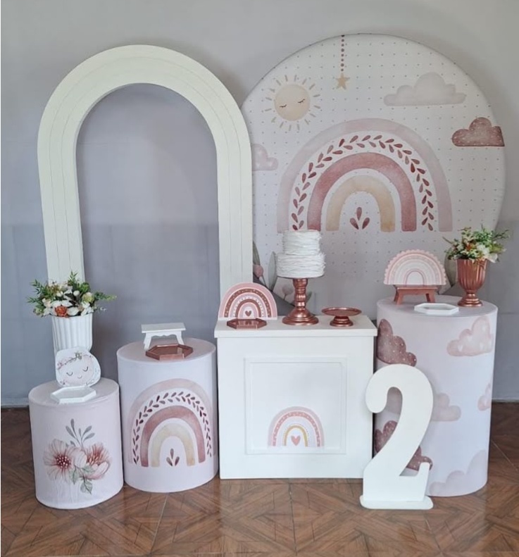 Arco Iris Boho Arco * Kit Diamante - LupitoDecoraçõespegueemonte