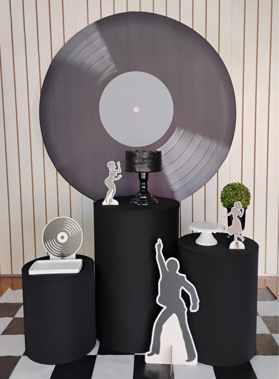 Disco Musica - Anos 60 * Kit Bronze + - LupitoDecoraçõespegueemonte