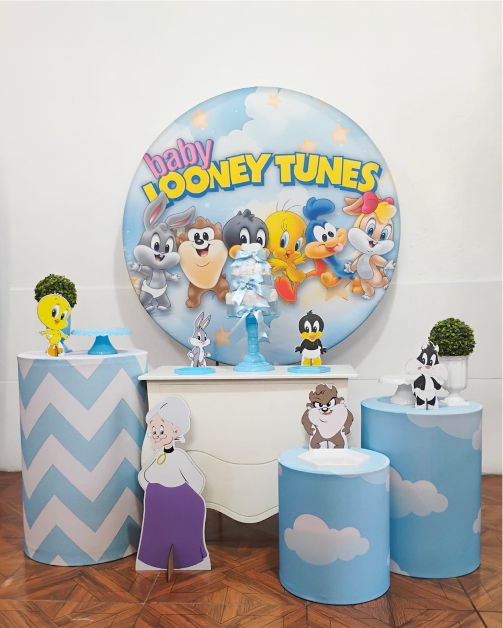 Looney Tunes Azul * Kit Prata - LupitoDecoraçõespegueemonte
