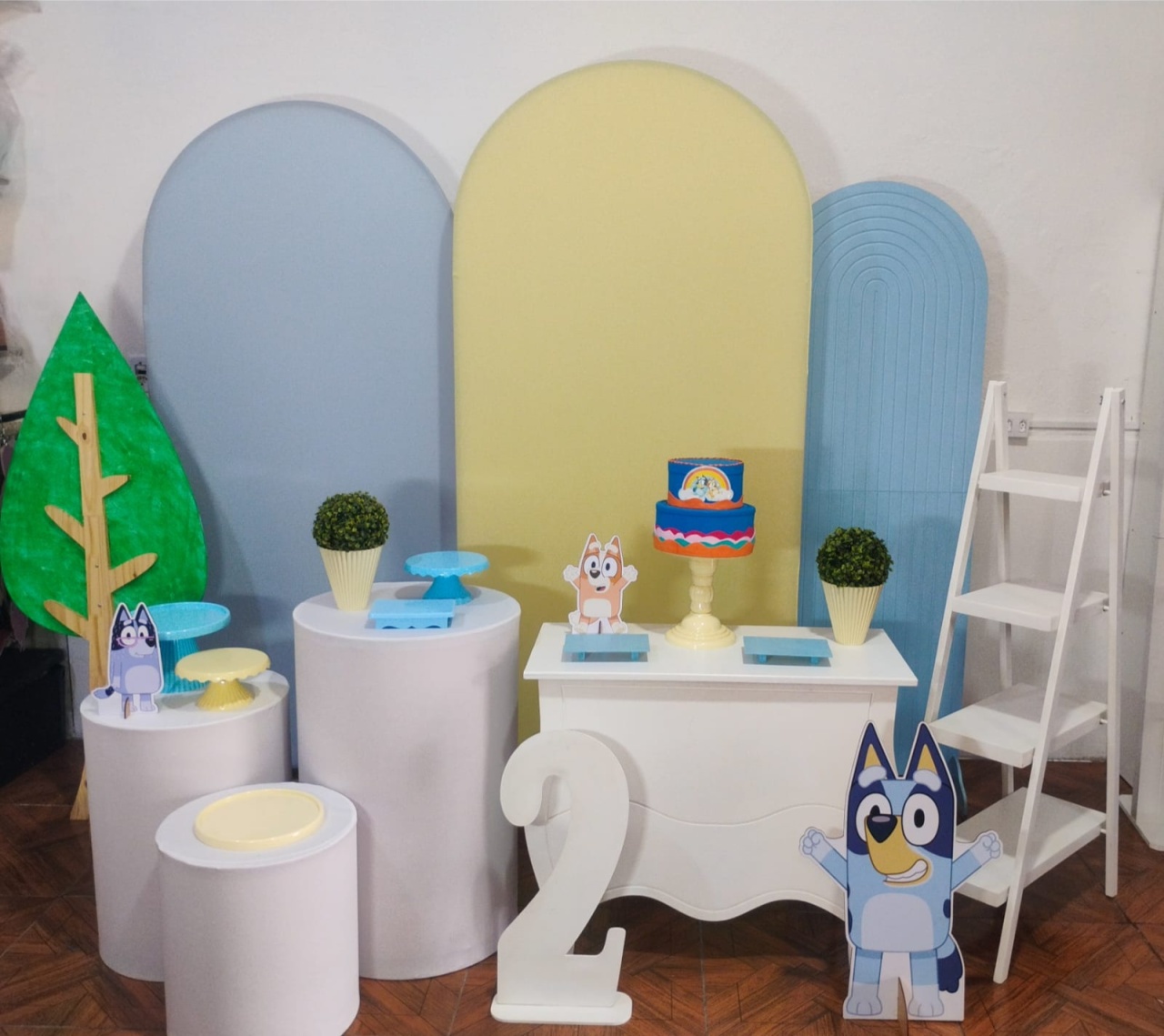 Bluey * Composição 3 Paineis - LupitoDecoraçõespegueemonte