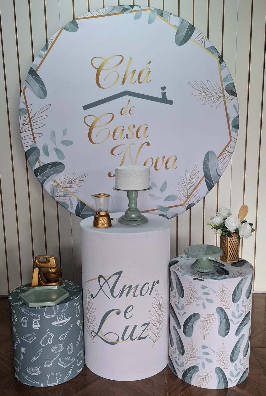 Chá Casa Nova Verde * Kit Bronze - LupitoDecoraçõespegueemonte