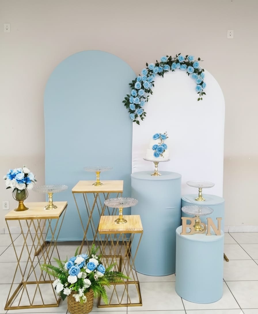 Composição Casamento Azul Candy  - Agenda