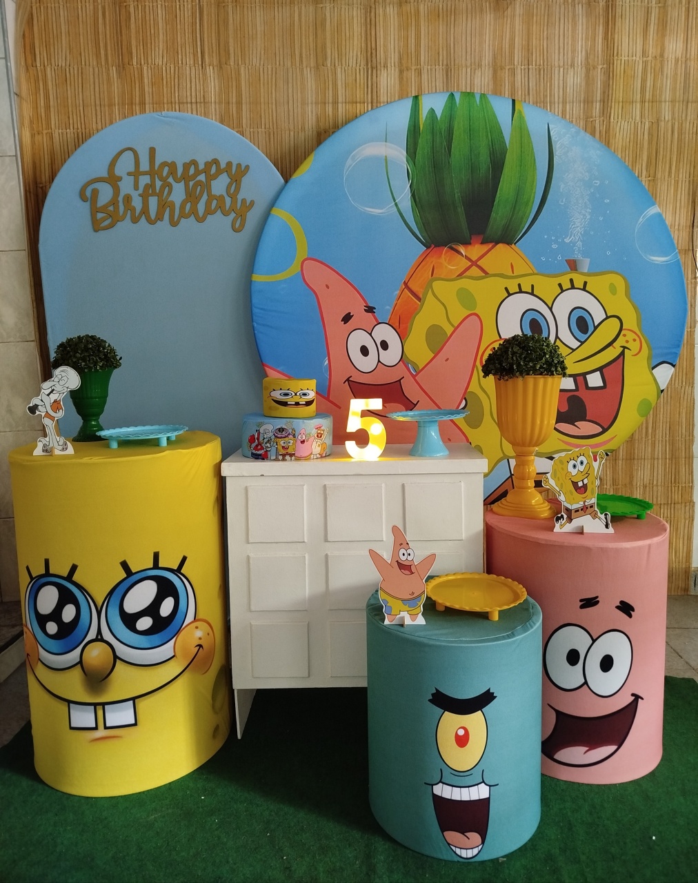 Kit Premium Ouro Bob Esponja Pd  - Agenda