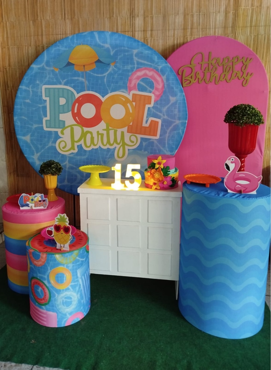 Kit Premium Ouro Pool Party Pd - Agenda