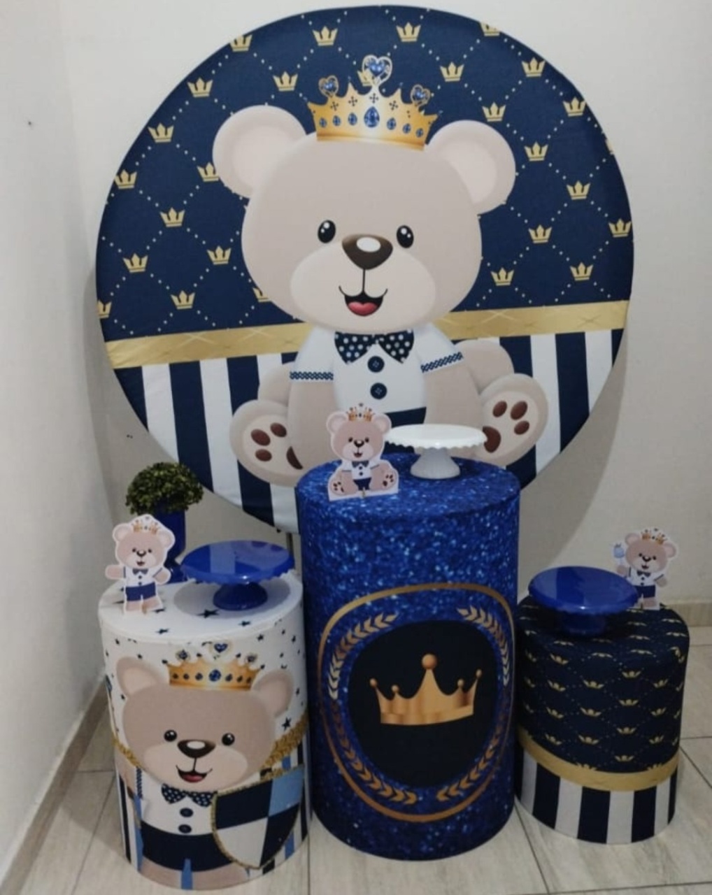 Kit Básico Ursinho Príncipe Pd - Agenda
