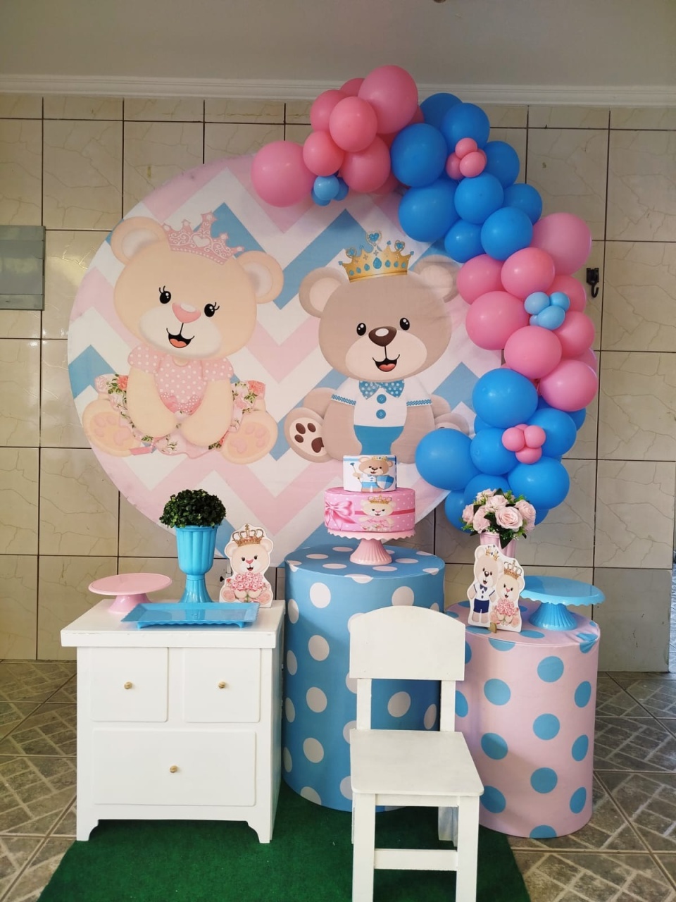 Kit Promocional Chá Revelação Azul E Rosa Pd - Agenda