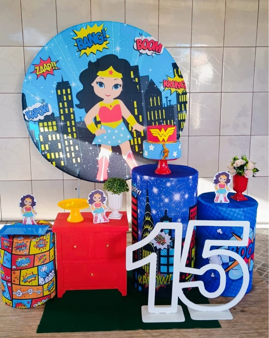 Kit Promocional Mulher Maravilha Cute - Agenda
