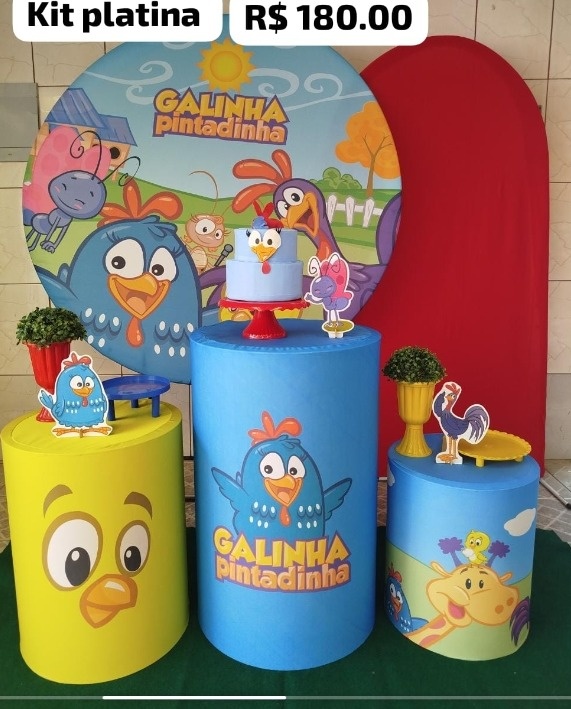 Kit Platina Galinha Pintadinha Pd - Agenda