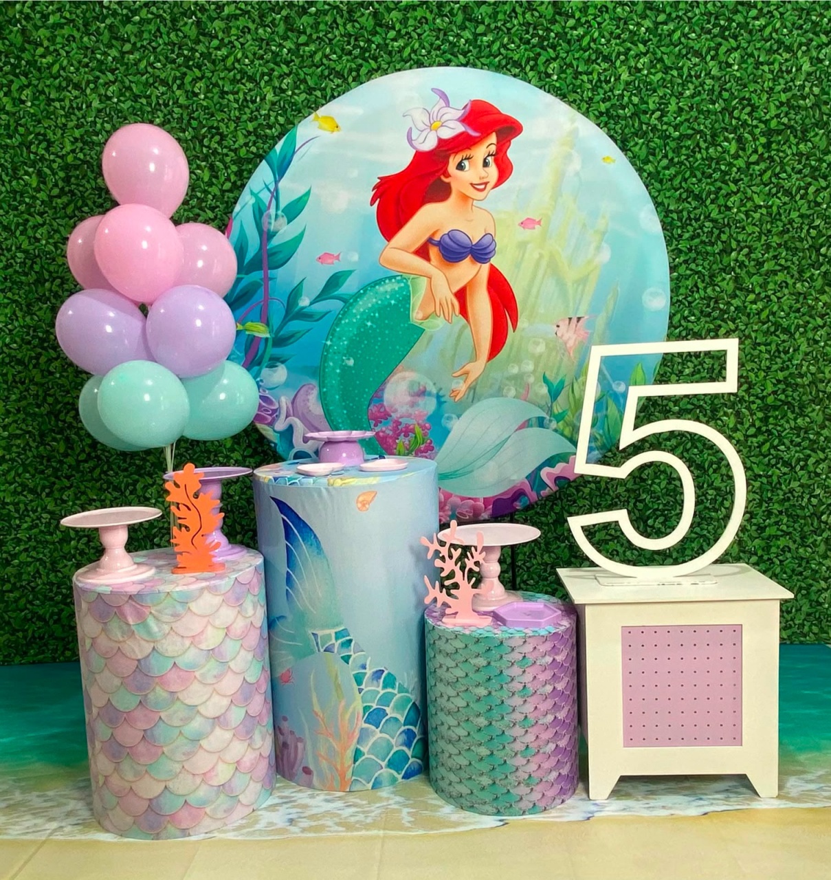 Princesa Ariel ( Pequena Sereia) - Prata - Realize Sonhos 