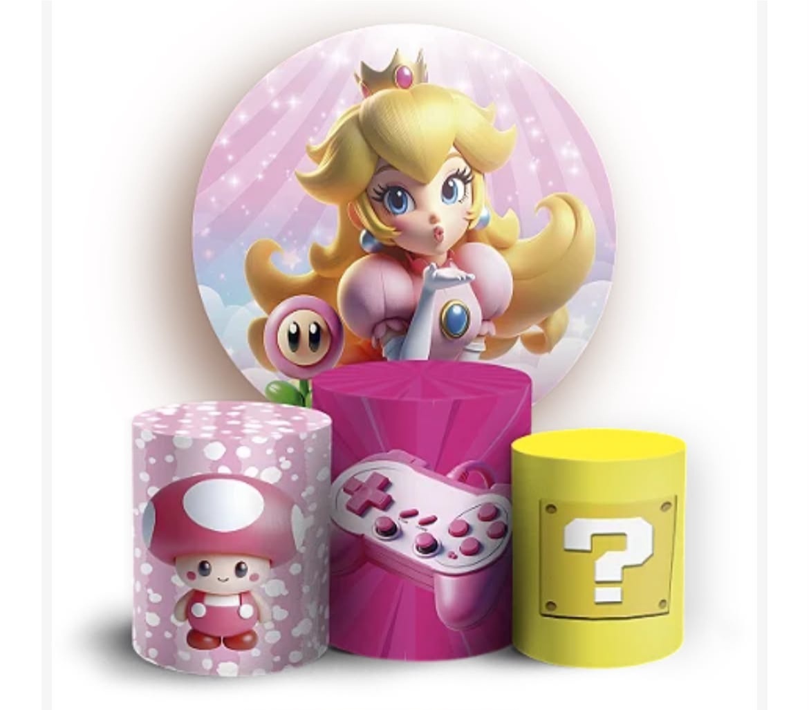 Princesa Peach Mário - Prata - Realize Sonhos 