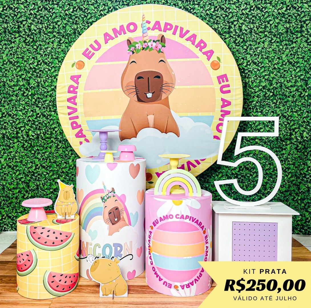 Capivara - Prata - Realize Sonhos 