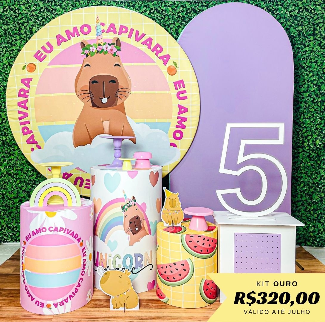 Capivara - Ouro  - Realize Sonhos 
