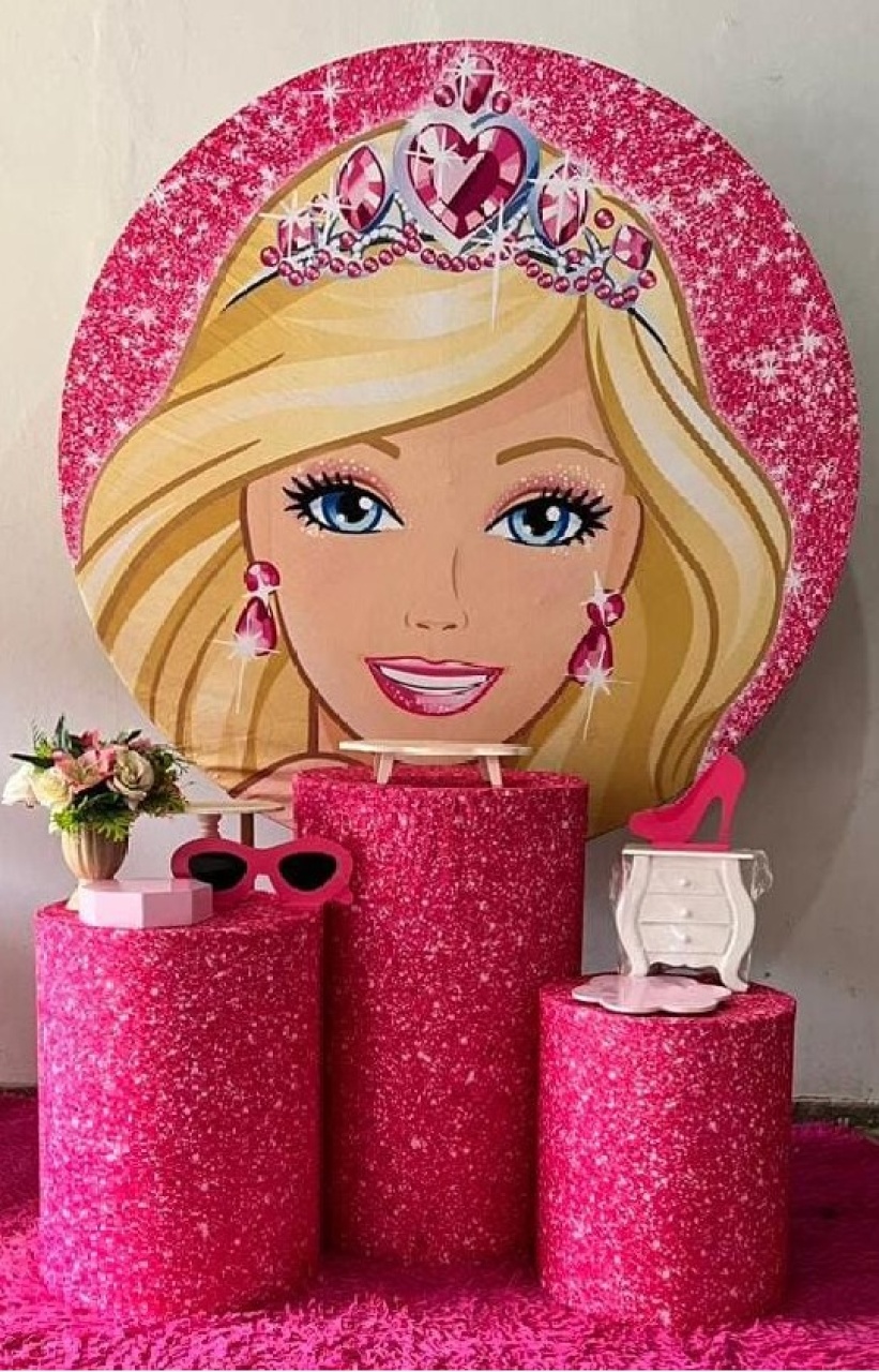 Barbie Glitter Rosa - Bronze    - PEGUE E MONTE DA DRYCA 