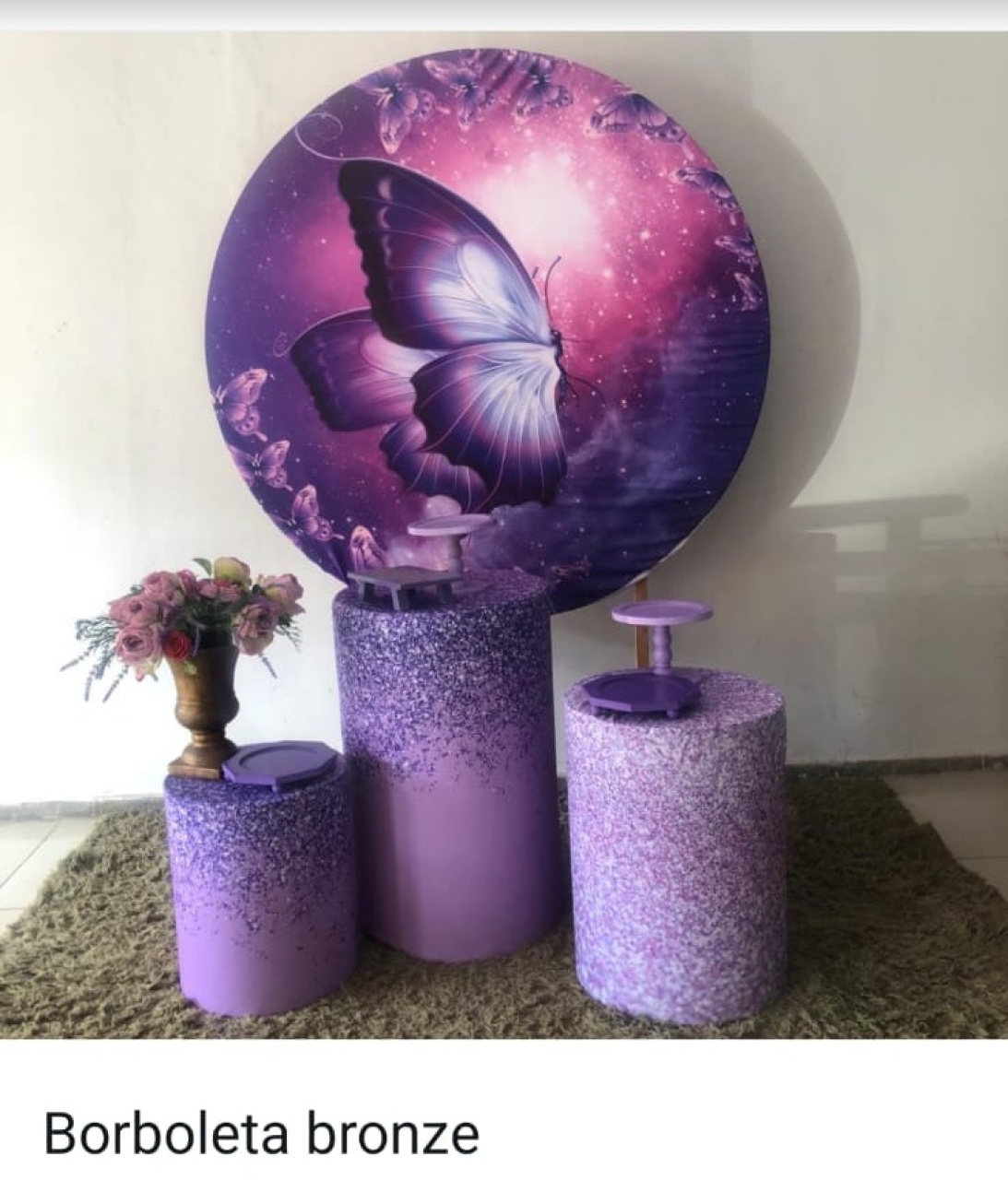  Borboleta Lilas  - Kit Bronze  - PEGUE E MONTE DA DRYCA 