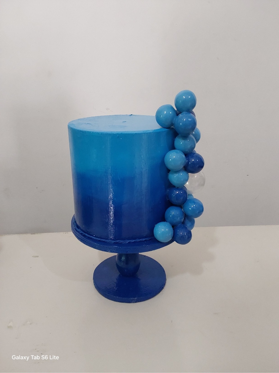 Mini Bolo Azul - PEGUE E MONTE DA DRYCA 