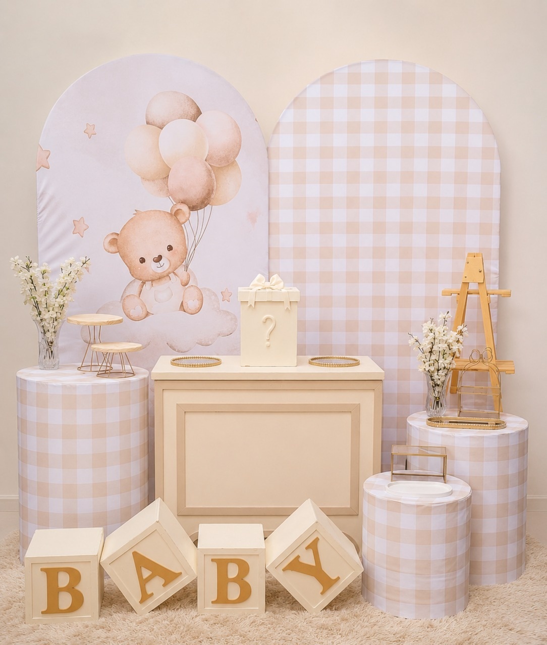 Cha de Bebe Elegance / Kit Ouro - PEGUE E MONTE DA DRYCA 