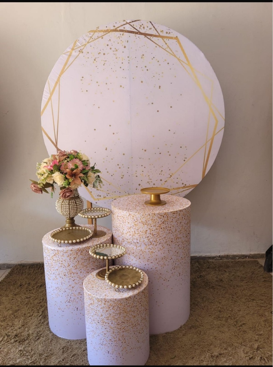 Branco de Dourado Glitter  - Kit Bronze      - PEGUE E MONTE DA DRYCA 