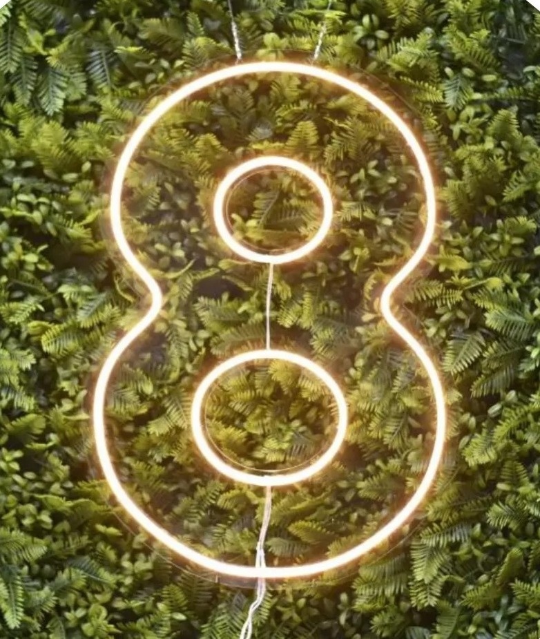 Numero  88 Oito de Led      - PEGUE E MONTE DA DRYCA 