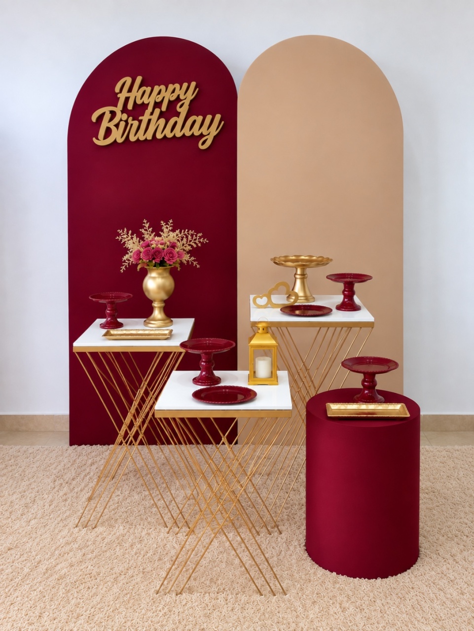 Kit Adulto Glamour Marsala - Kasari Variedades