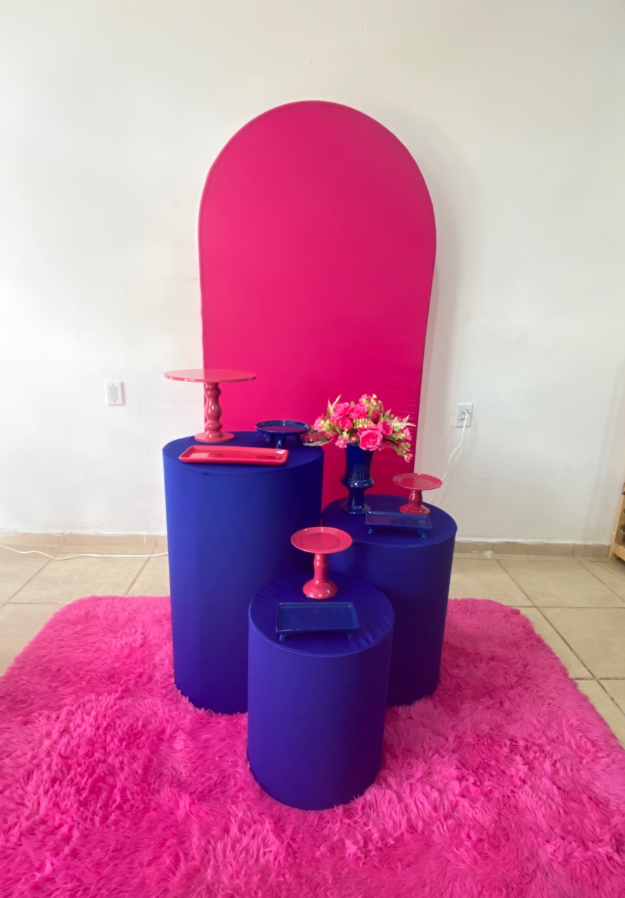 Kit Comemorar Romano Pink E Azul - Kasari Variedades
