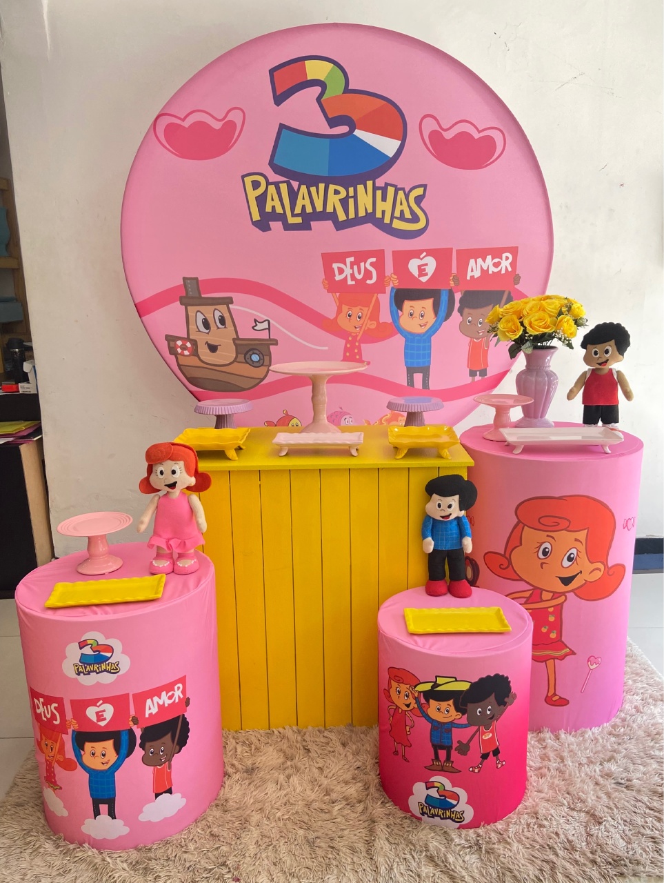 Celebrar 3 Palavrinhas Menina - Kasari Variedades