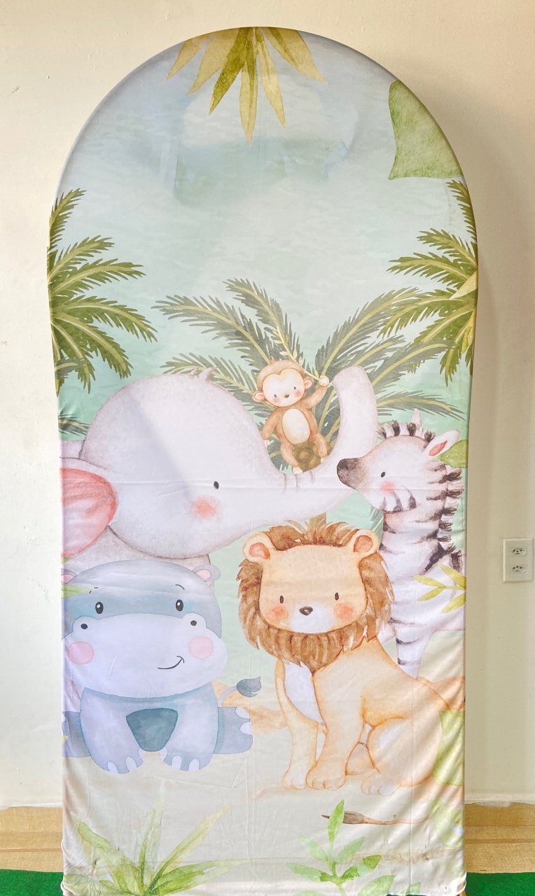 Sublimado Painel Romano 2X1 Safari - Kasari Variedades