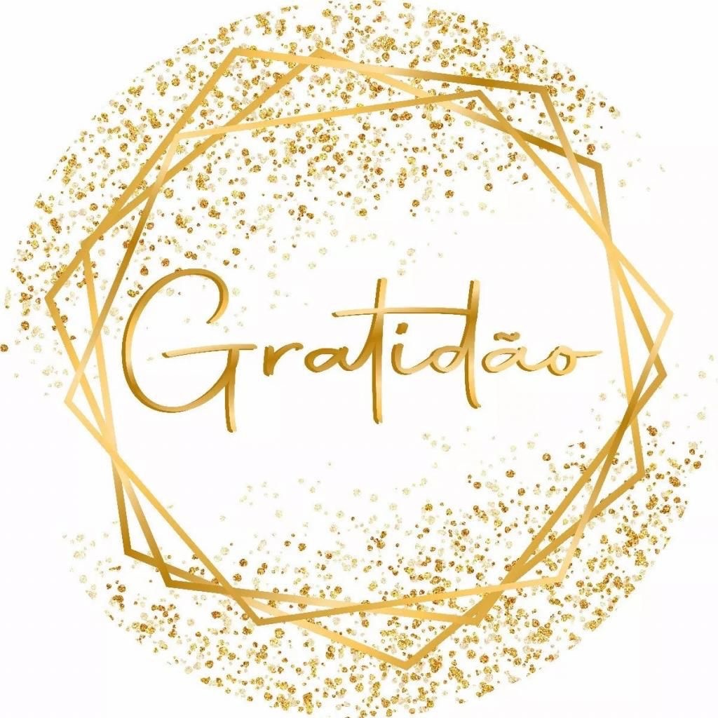 Capa de Painel Gratidão Dourado 50Cm - Kasari Variedades