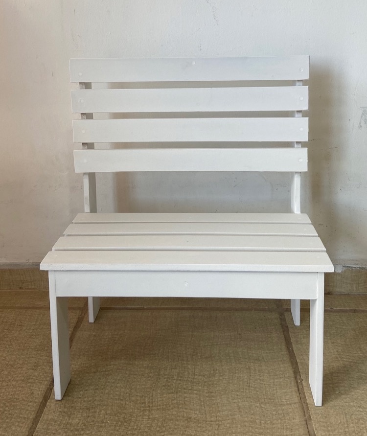 Cadeirinha Branca Mdf - Kasari Variedades