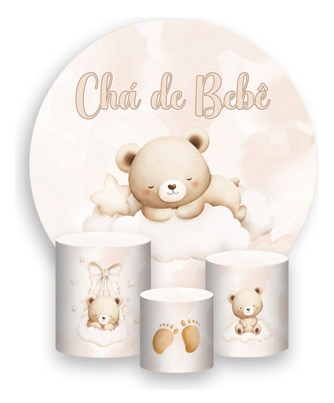 Kit Sublimado Chá de Bebê Nude - Kasari Variedades
